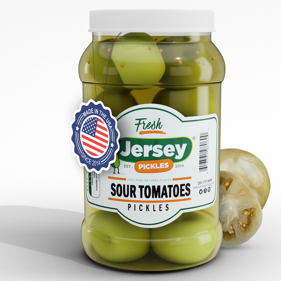 Sour Pickled Green Tomatoes
