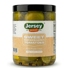 Sweet Horseradish Pickled Tomatoes