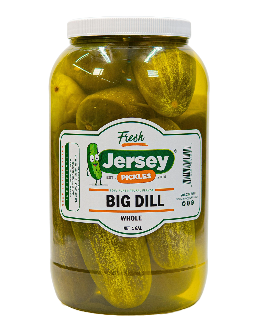 Big Kosher Dill Pickles Gallon Jersey Pickles