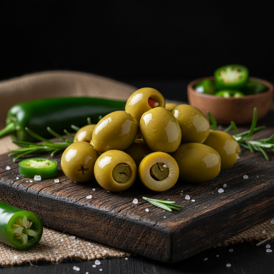 Jalapeno Stuffed Olives