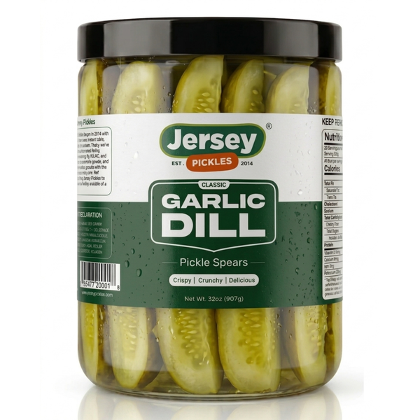 Fresh Garlic Dill Pickle Spears