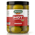 Hot Pickled Green Tomatoes