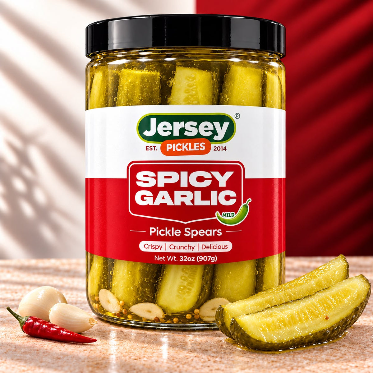 Fresh Spicy Garlic Spears