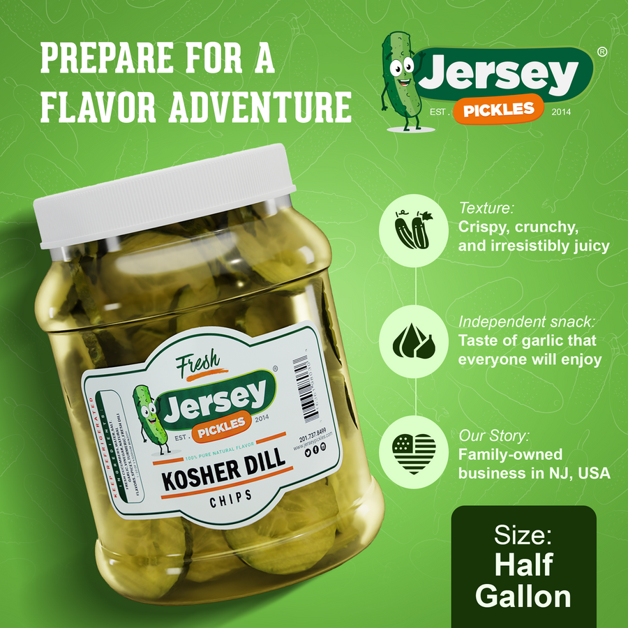 Kosher Dill Pickle Chips