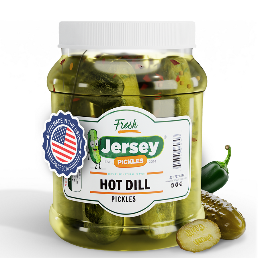 Whole Hot Dill Pickles