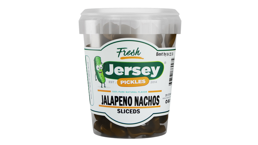 Jar of jalapeño nacho sliced peppers