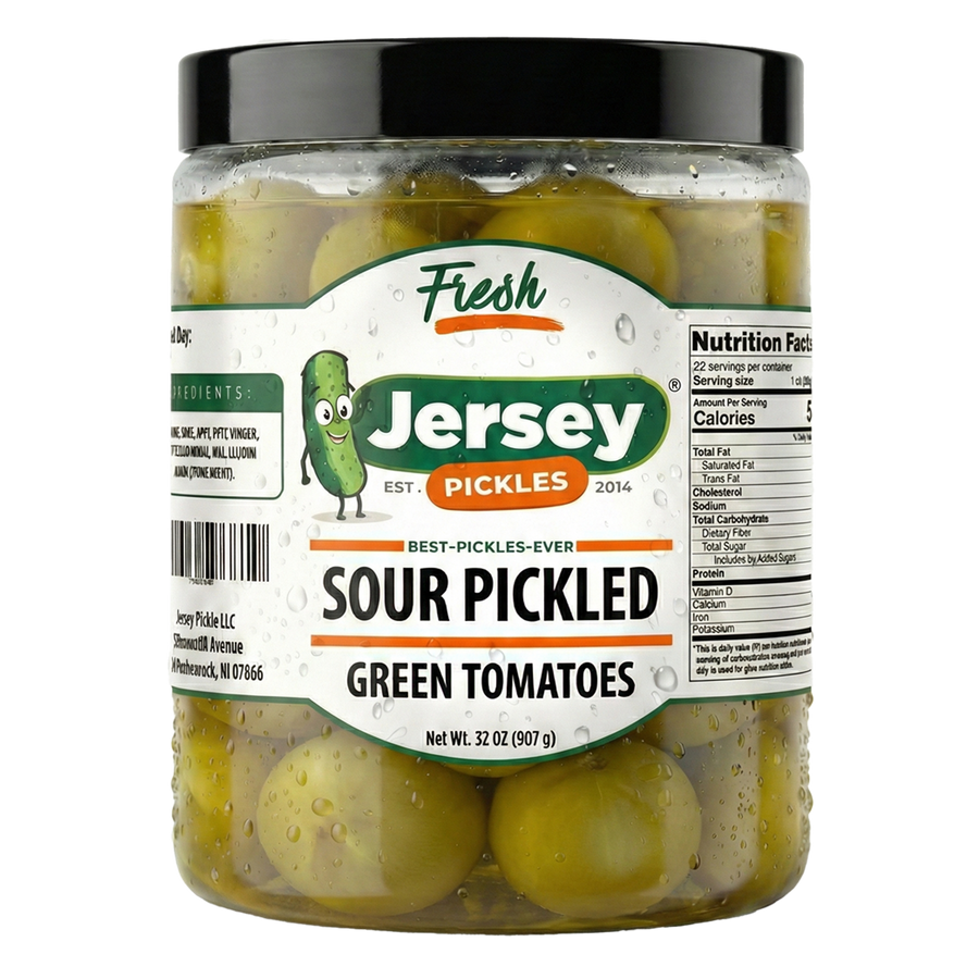 Sour Pickled Green Tomatoes