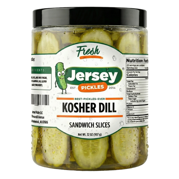 Kosher Dill Pickle Sandwich Slices