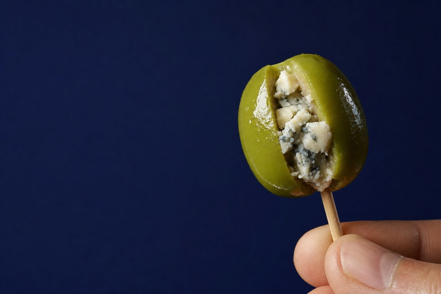 Blue Cheese stuffed olive